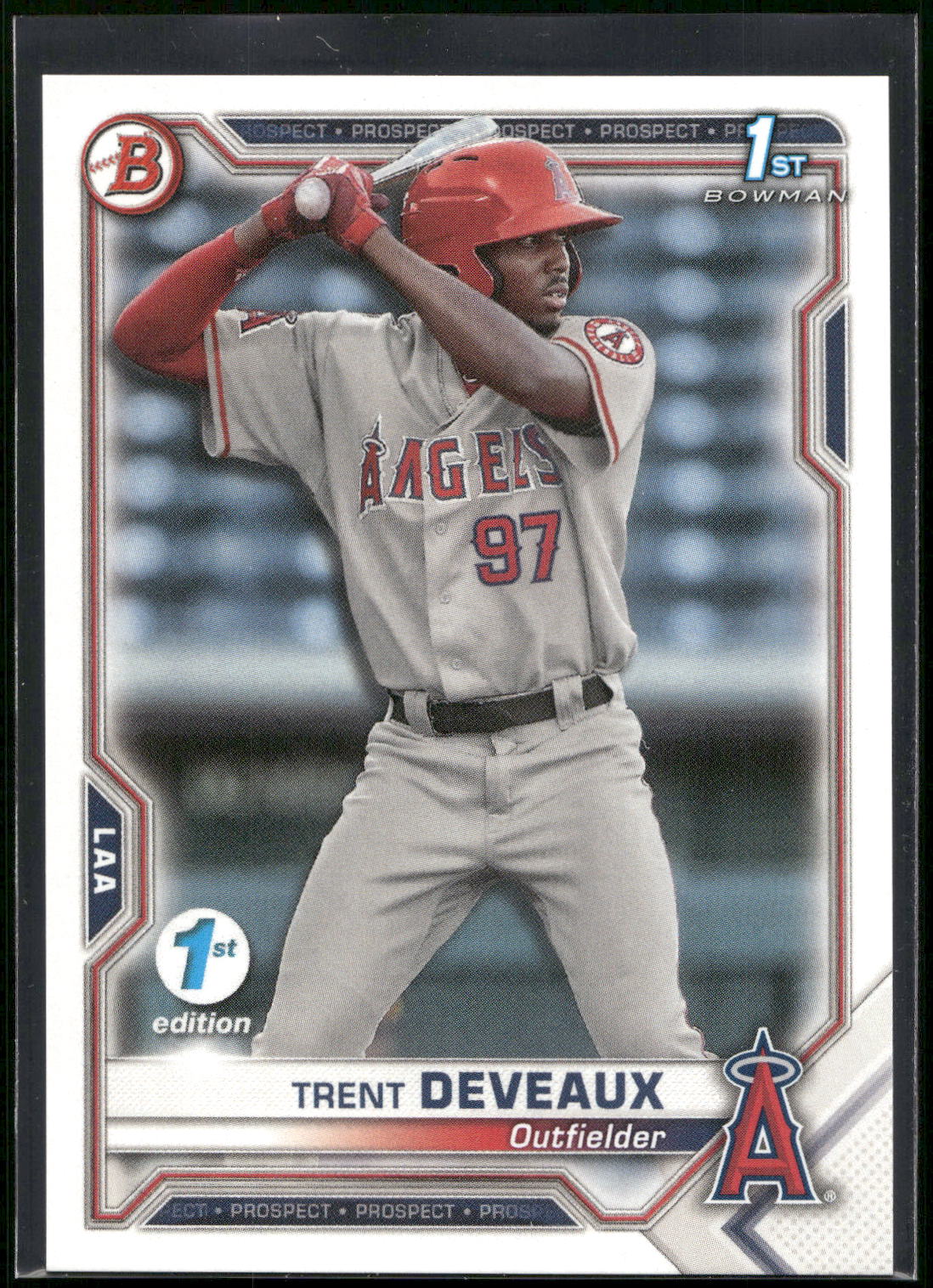 2021 Bowman 1st Edition #BFE-94 Trent Deveaux