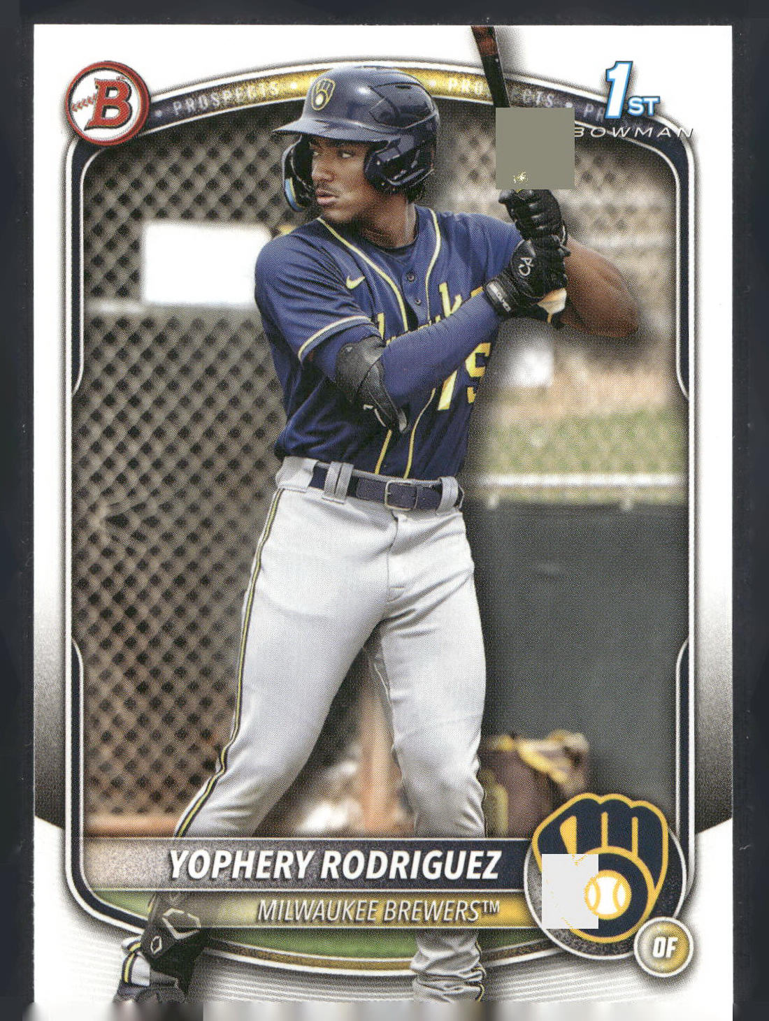 2025 Bowman #BP-36 Yophery Rodriguez Prospects