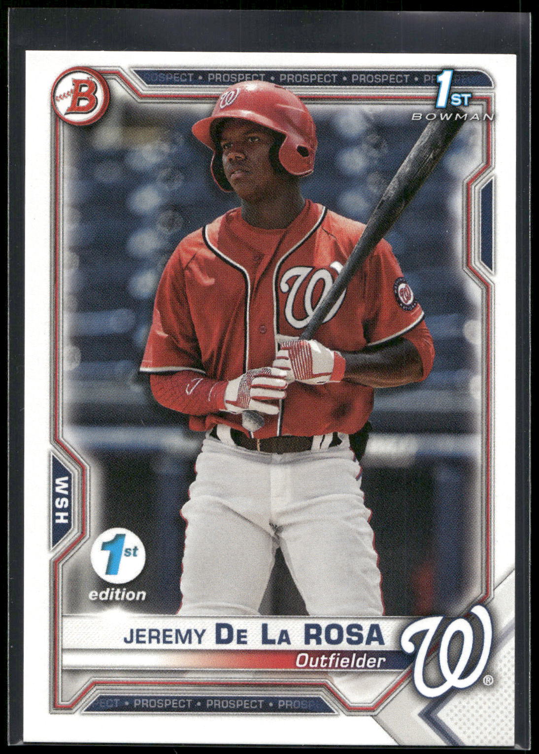 2021 Bowman 1st Edition #BFE-25 Jeremy De La Rosa