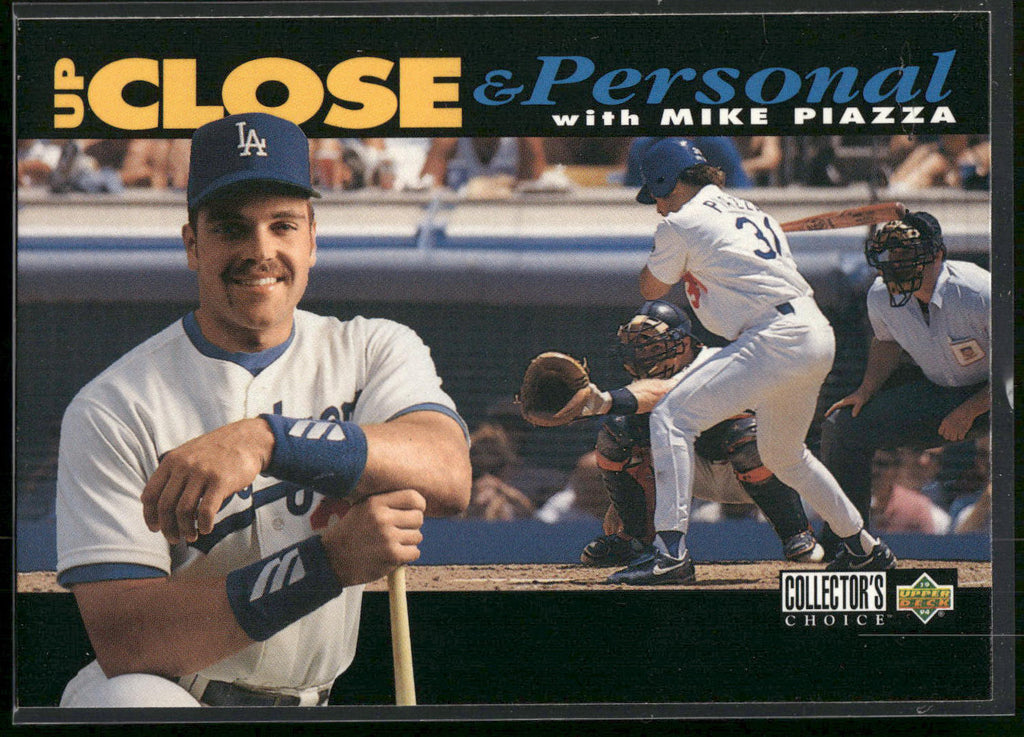 1994 Collector's Choice #637 Mike Piazza : White stripe at bottom of card