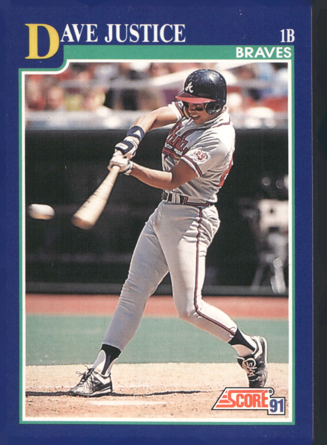 1991 Score #55 Dave Justice