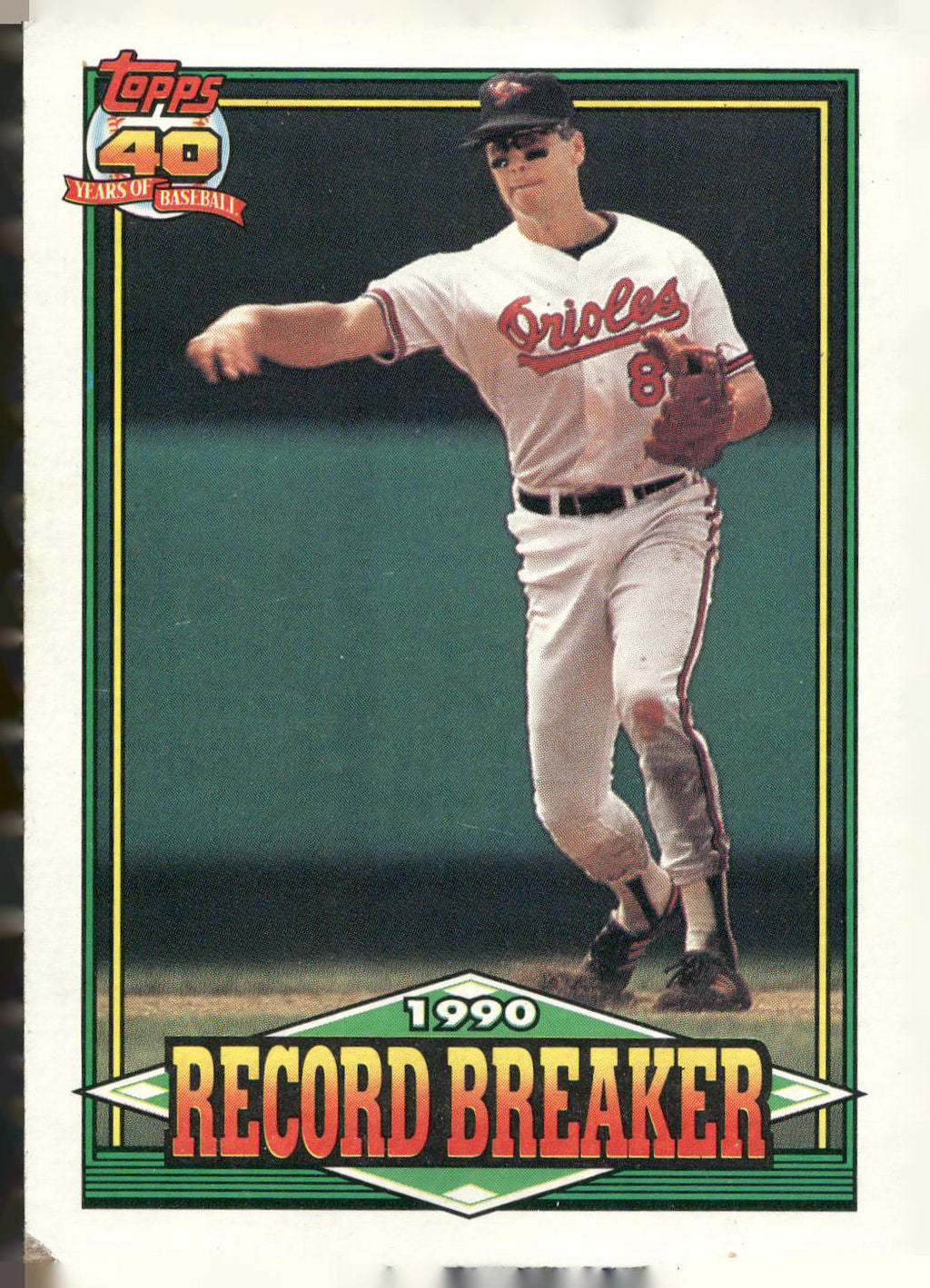 1991 Topps #5b Cal Ripken F* on copyright line
