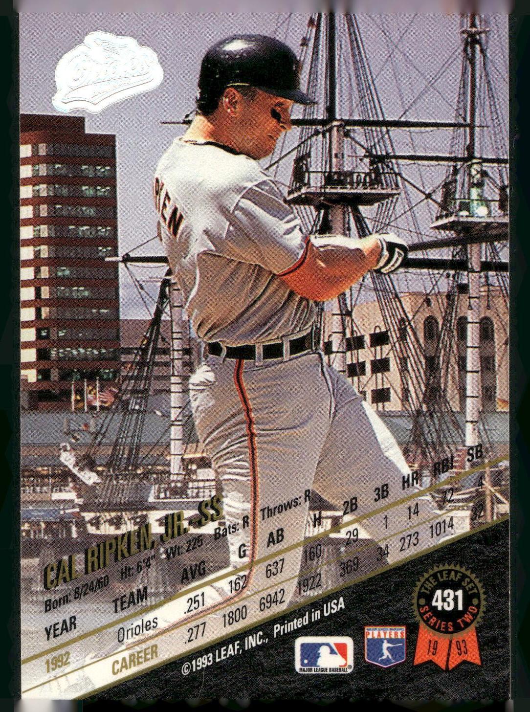 1993 Leaf #431 Cal Ripken, Jr.