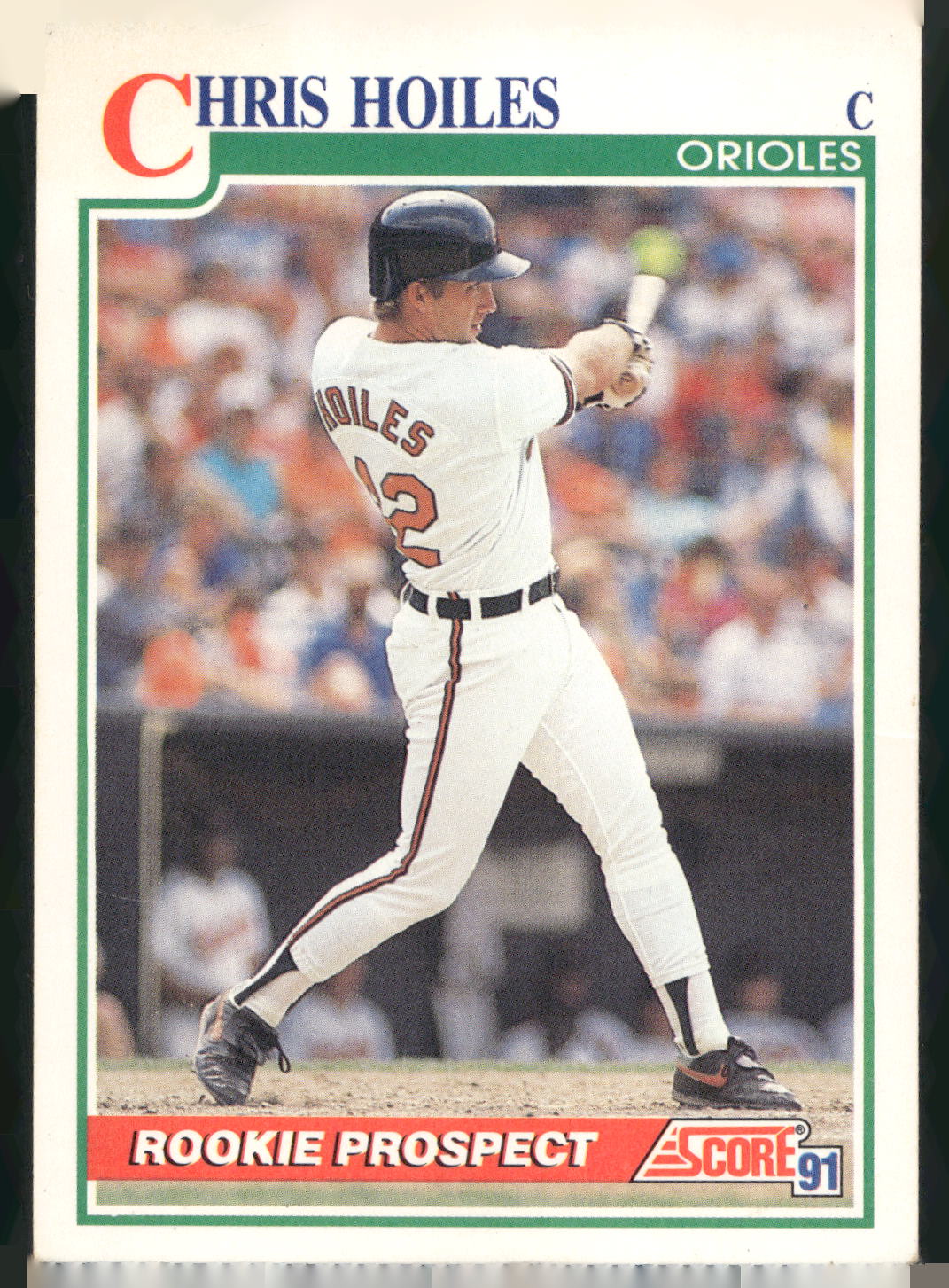 1991 Score #334 Chris Hoiles