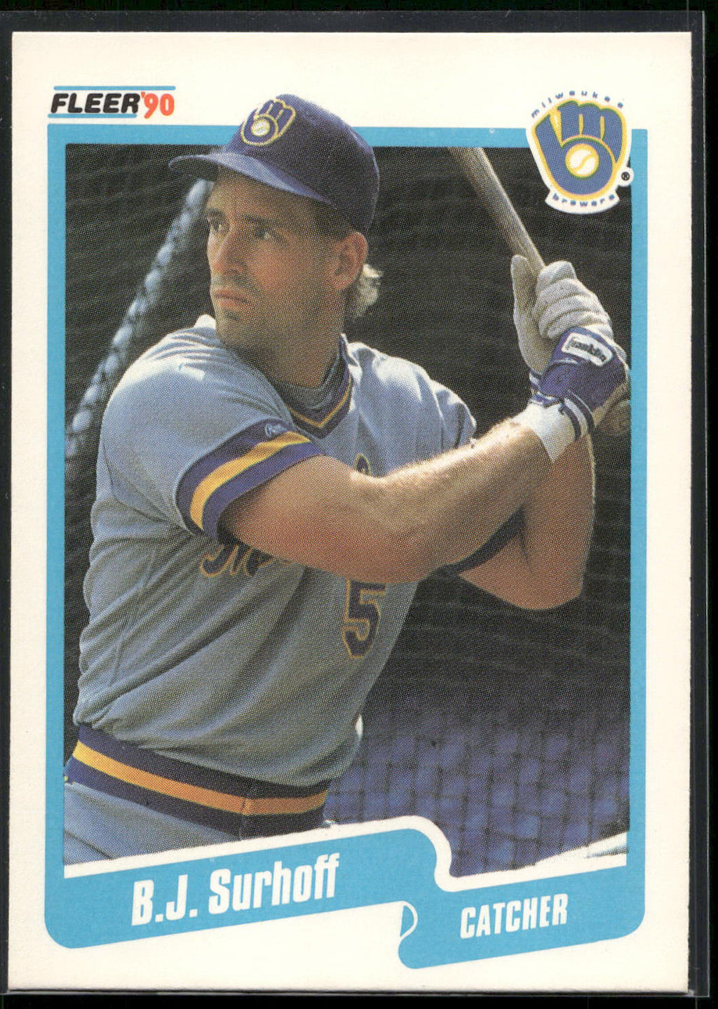 1990 Fleer #338 B.J. Surhoff