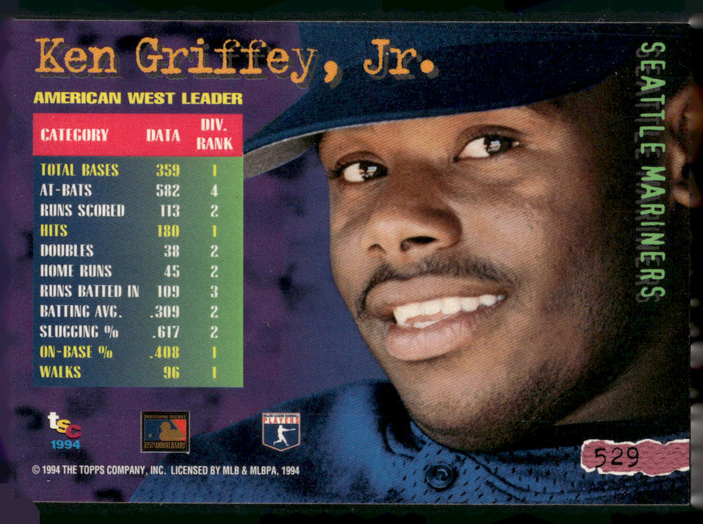 1994 Stadium Club #529 Ken Griffey Jr.