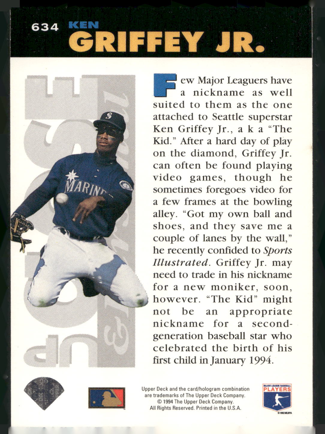 1994 Collector's Choice #634 Ken Griffey Jr.