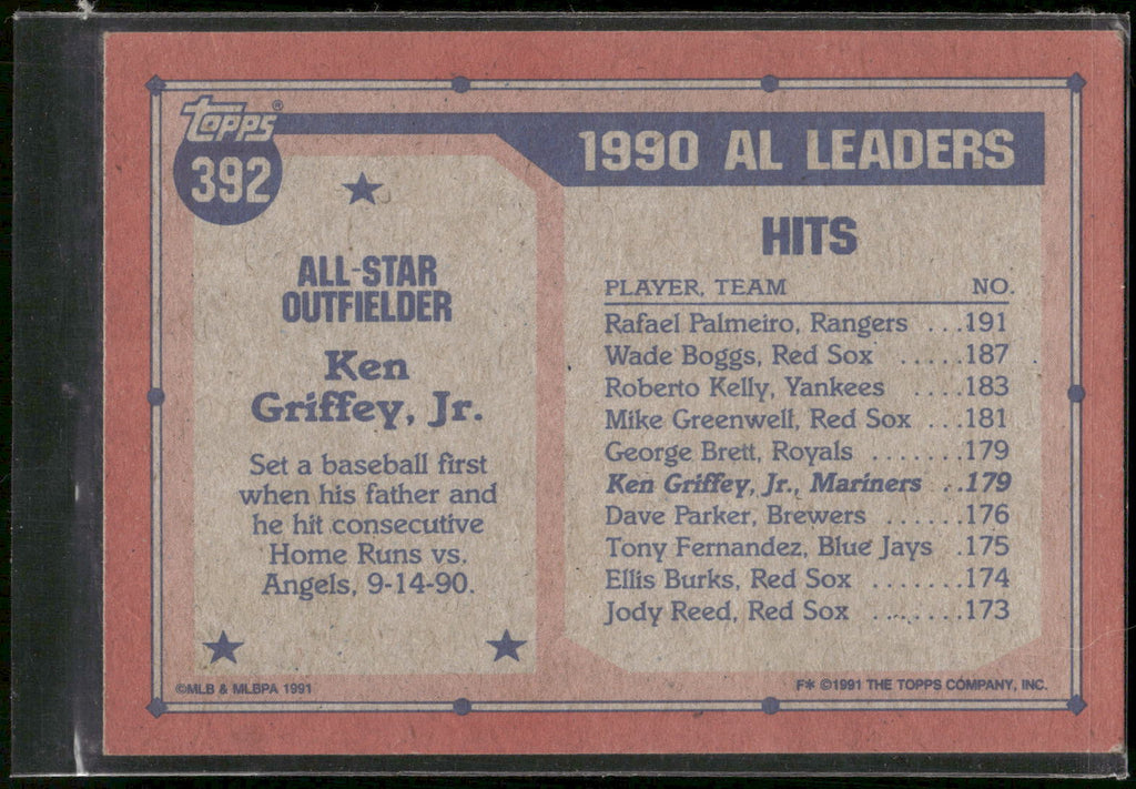 1991 Topps #392 Ken Griffey, Jr.
