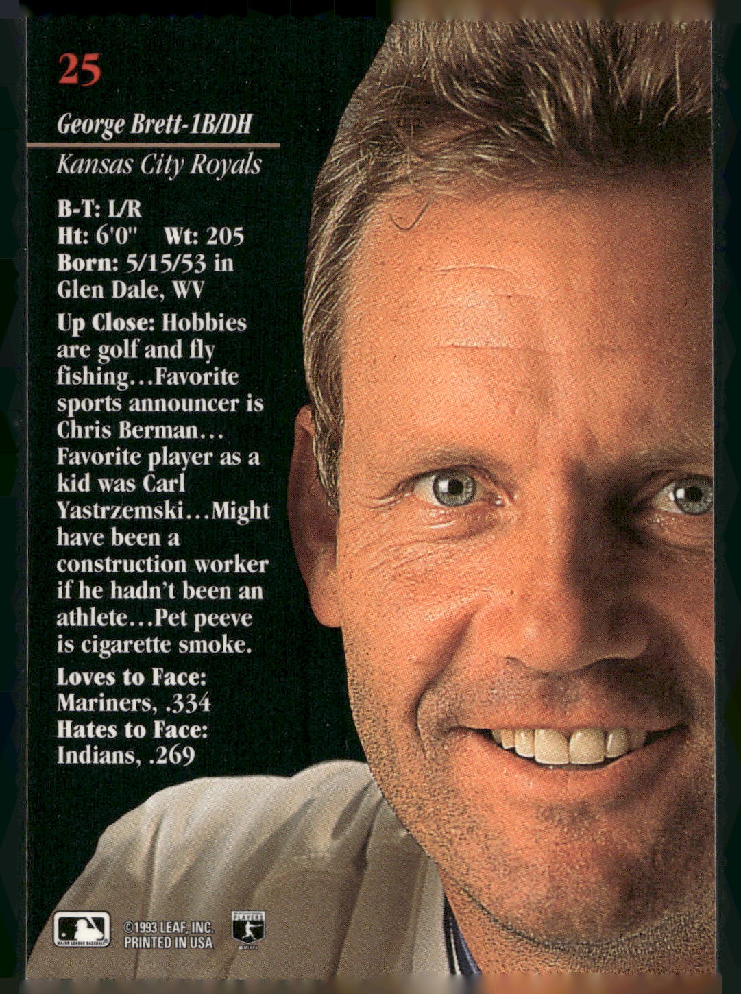 1993 Studio #25 George Brett