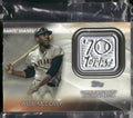 2021 Topps #T70P-WM Willie McCovey 70th Anniversary Logo Patch (Series 2)