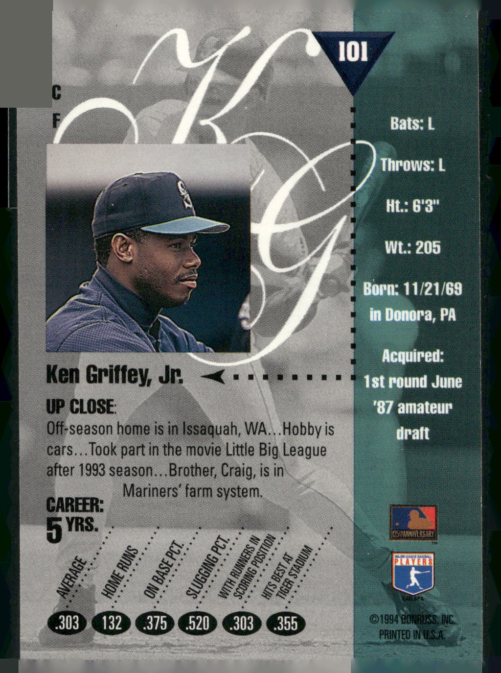 1994 Studio #101 Ken Griffey Jr.