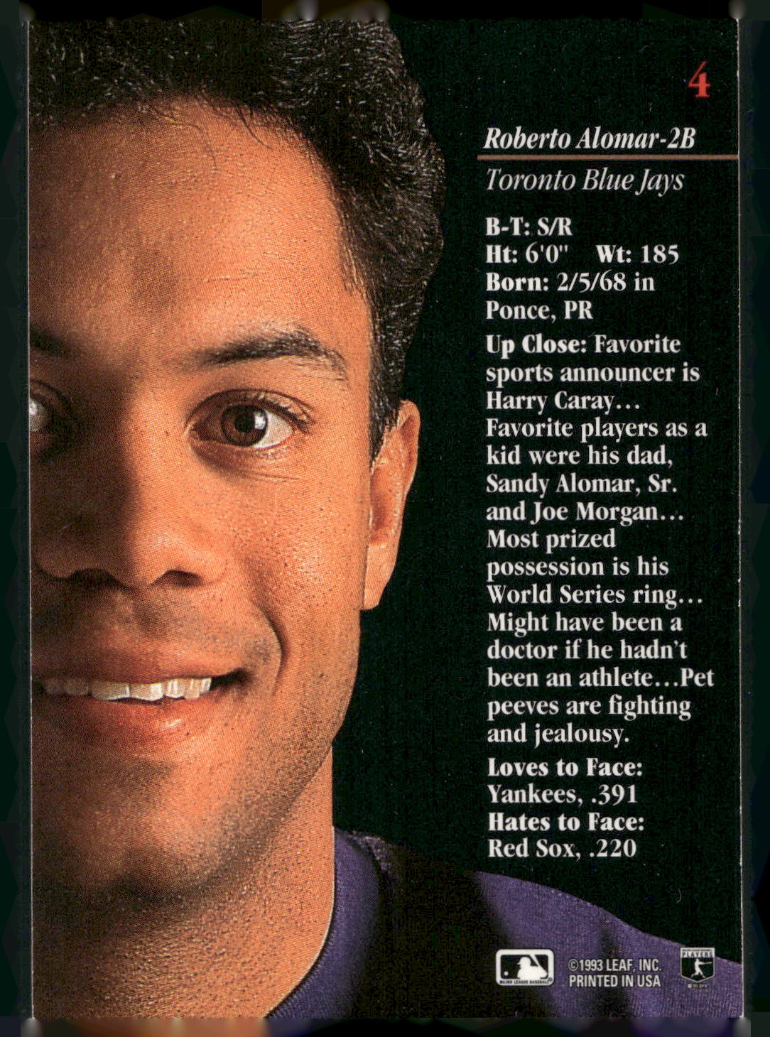 1993 Studio #4 Roberto Alomar
