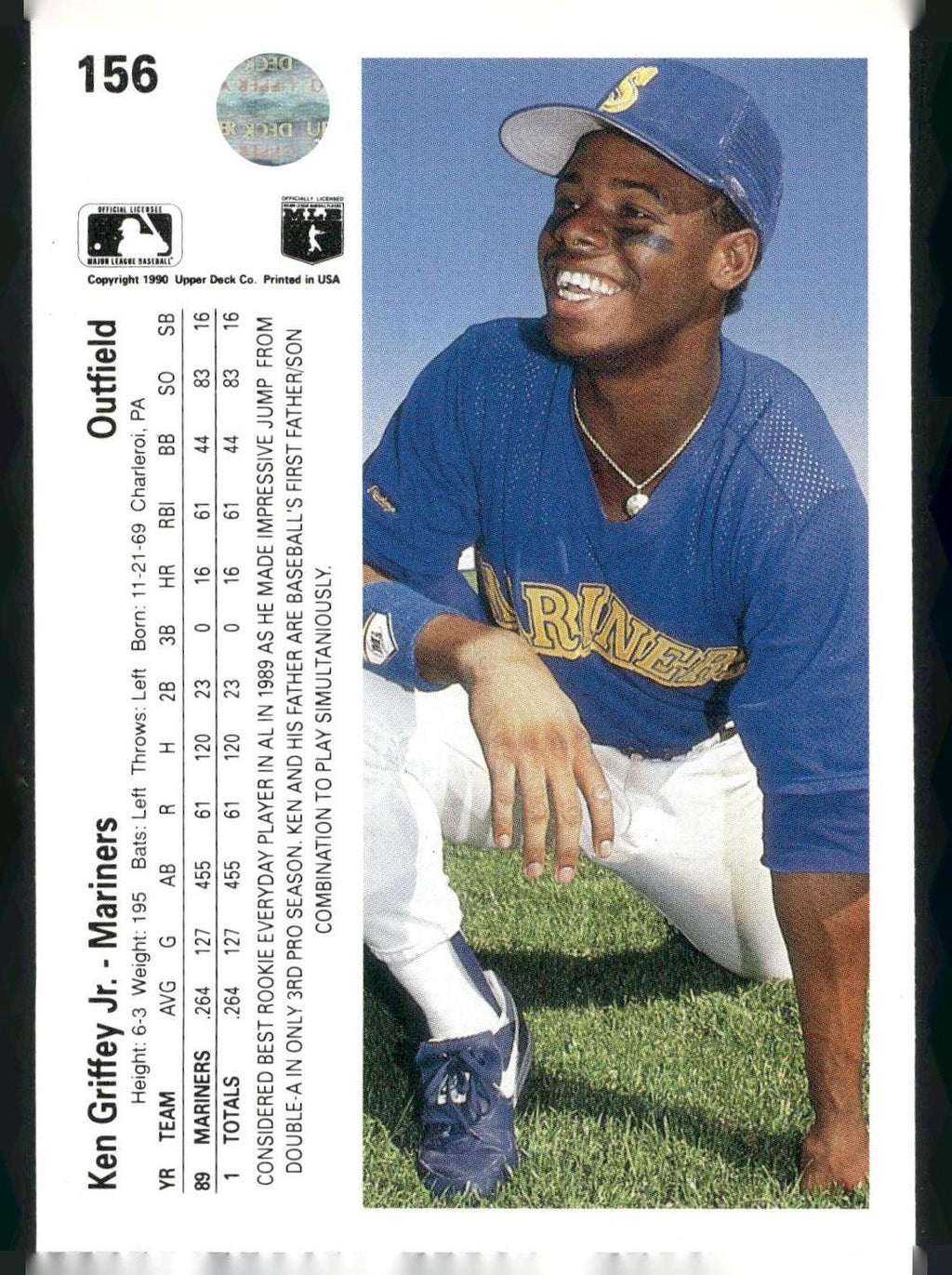 1990 Upper Deck #156b Ken Griffey Jr.