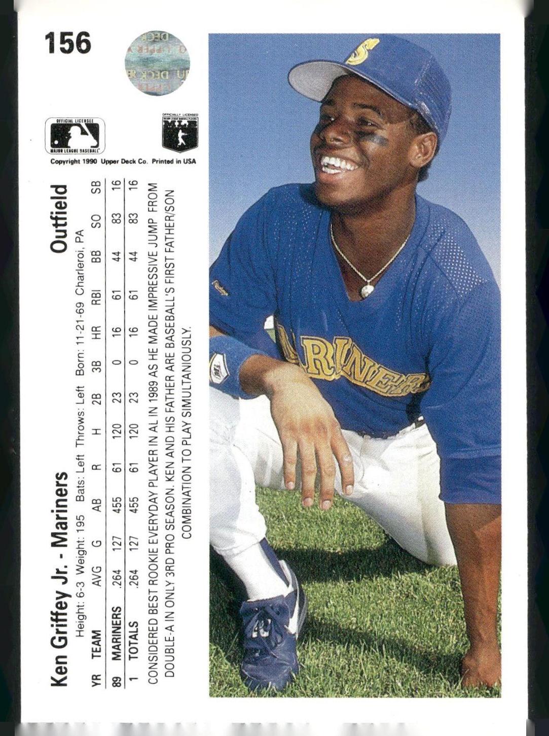 1990 Upper Deck #156b Ken Griffey Jr.
