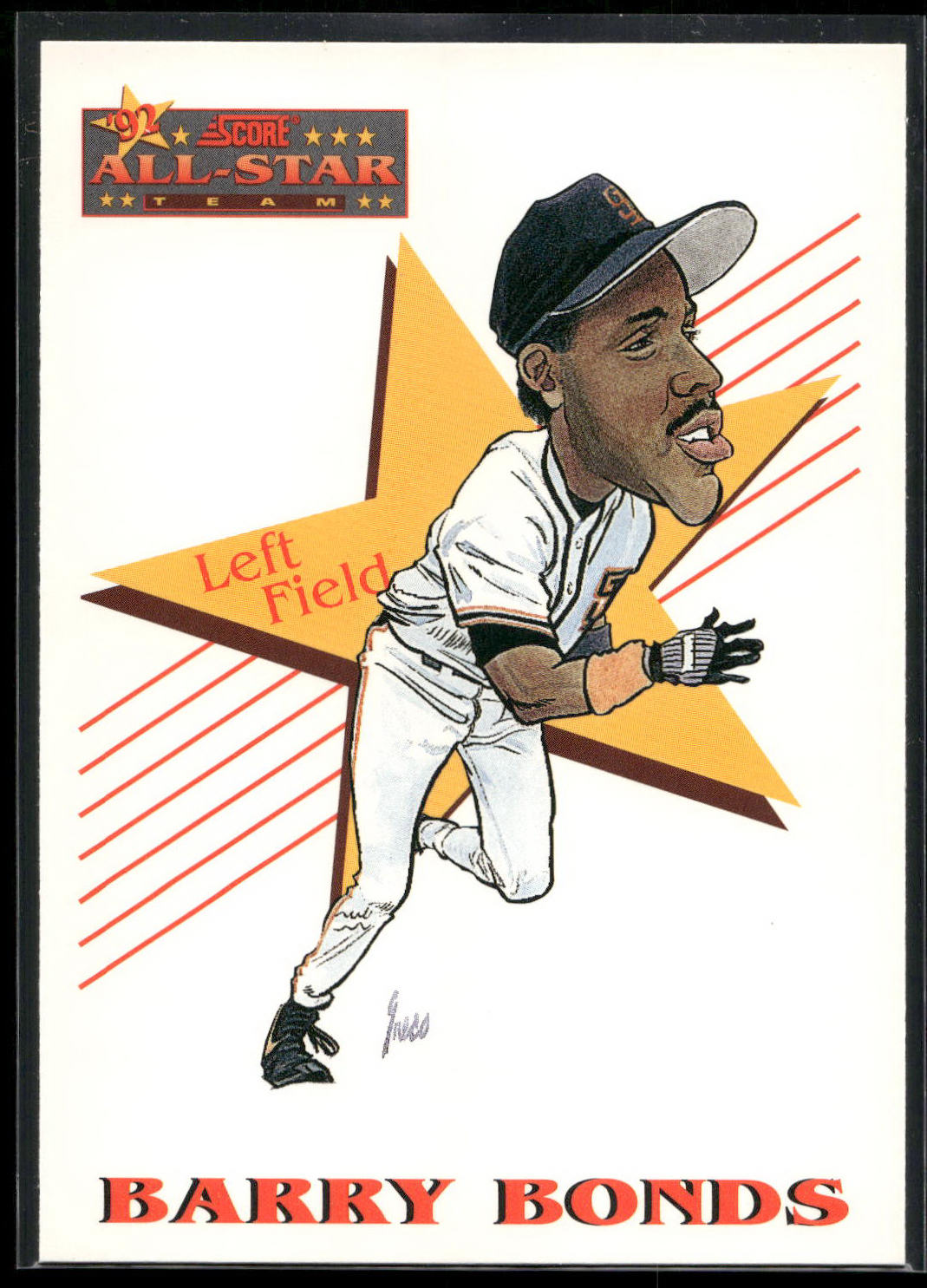 1993 Score #523 Barry Bonds