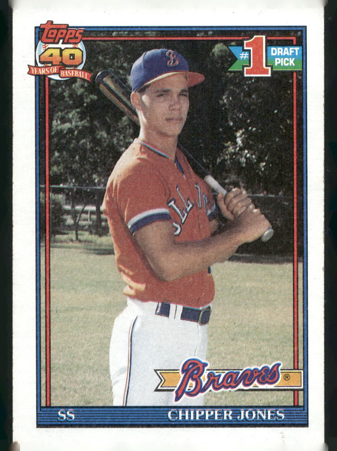 1991 Topps #333 Chipper Jones