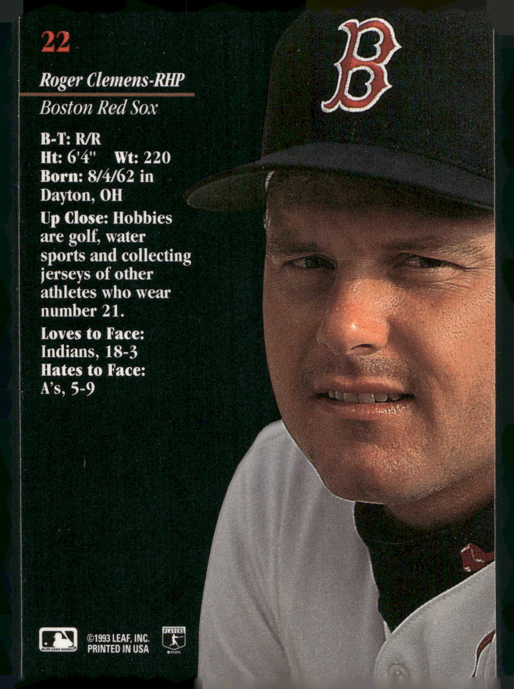 1993 Studio #22 Roger Clemens
