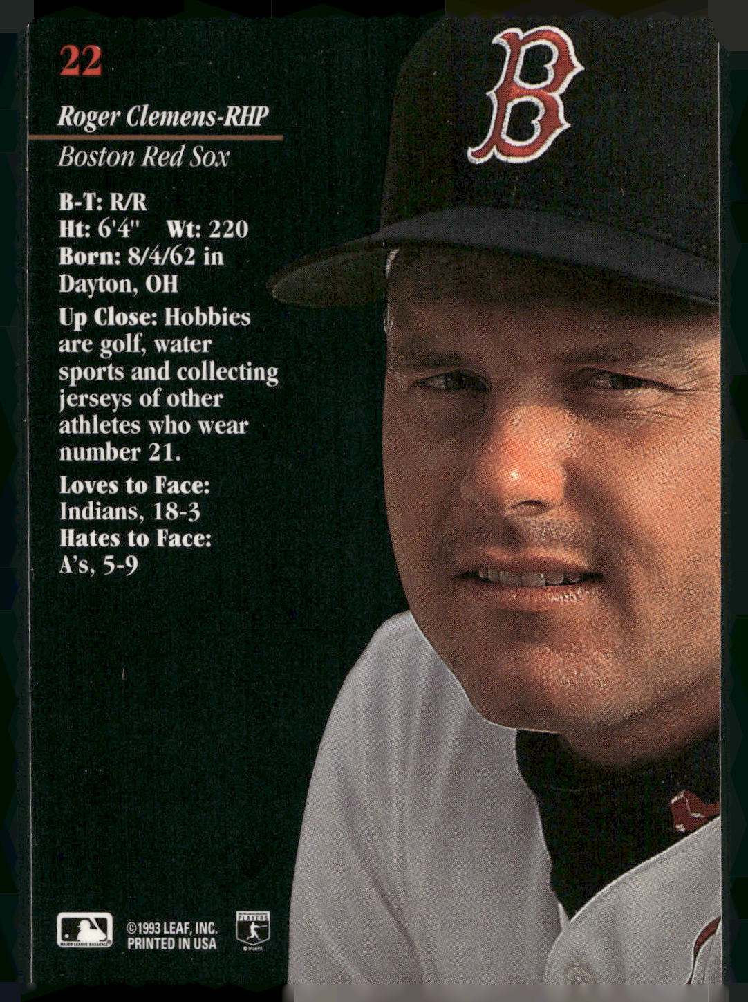 1993 Studio #22 Roger Clemens