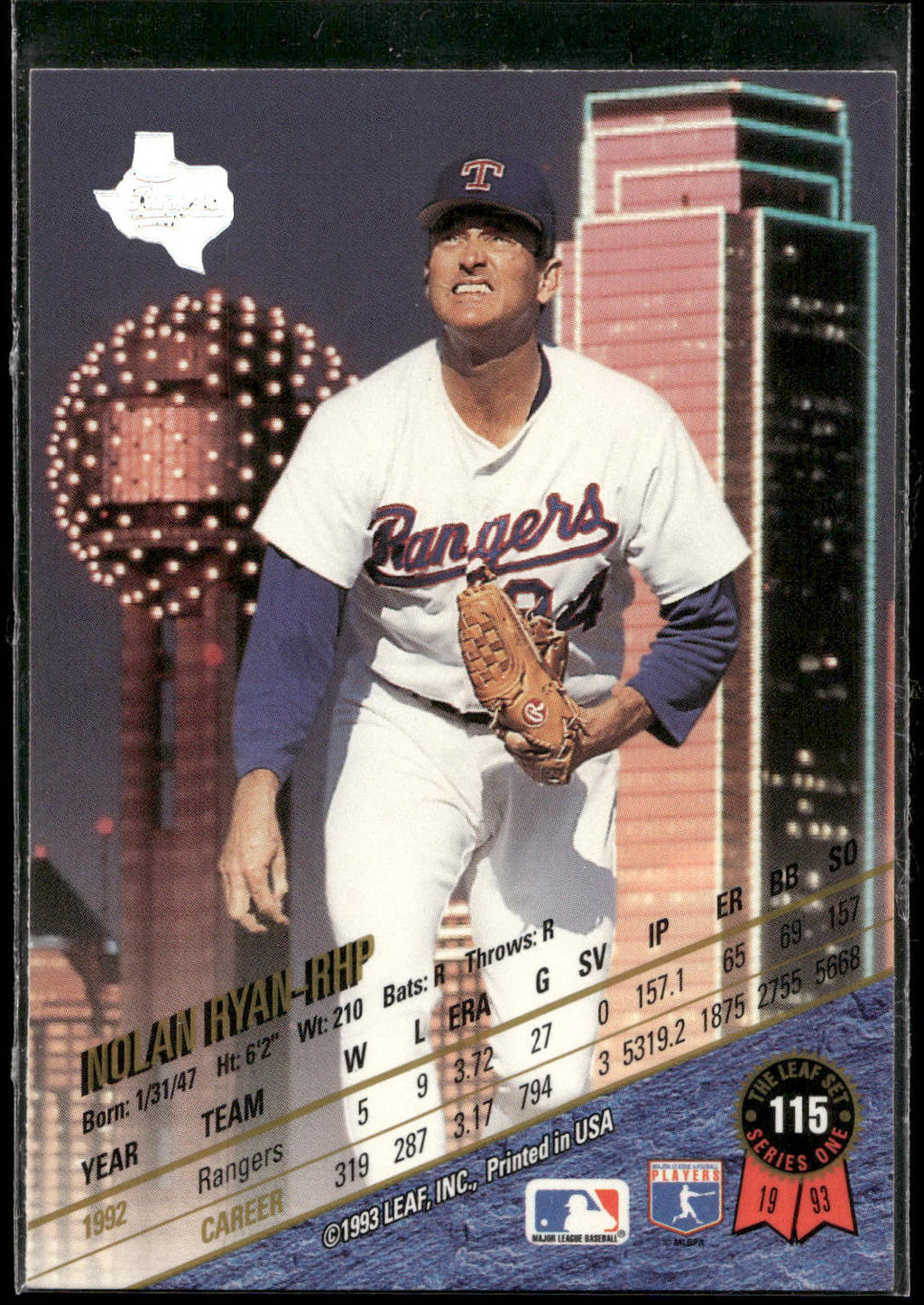 1993 Leaf #115 Nolan Ryan