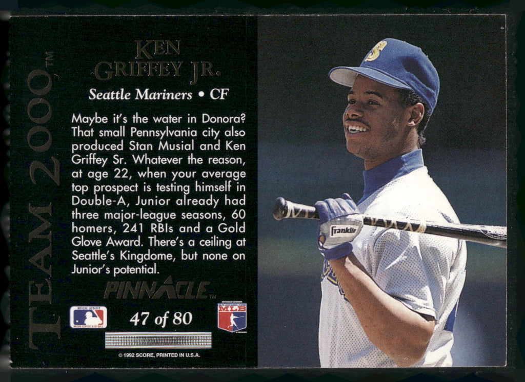 1992 Pinnacle #47 Ken Griffey Jr. Team 2000