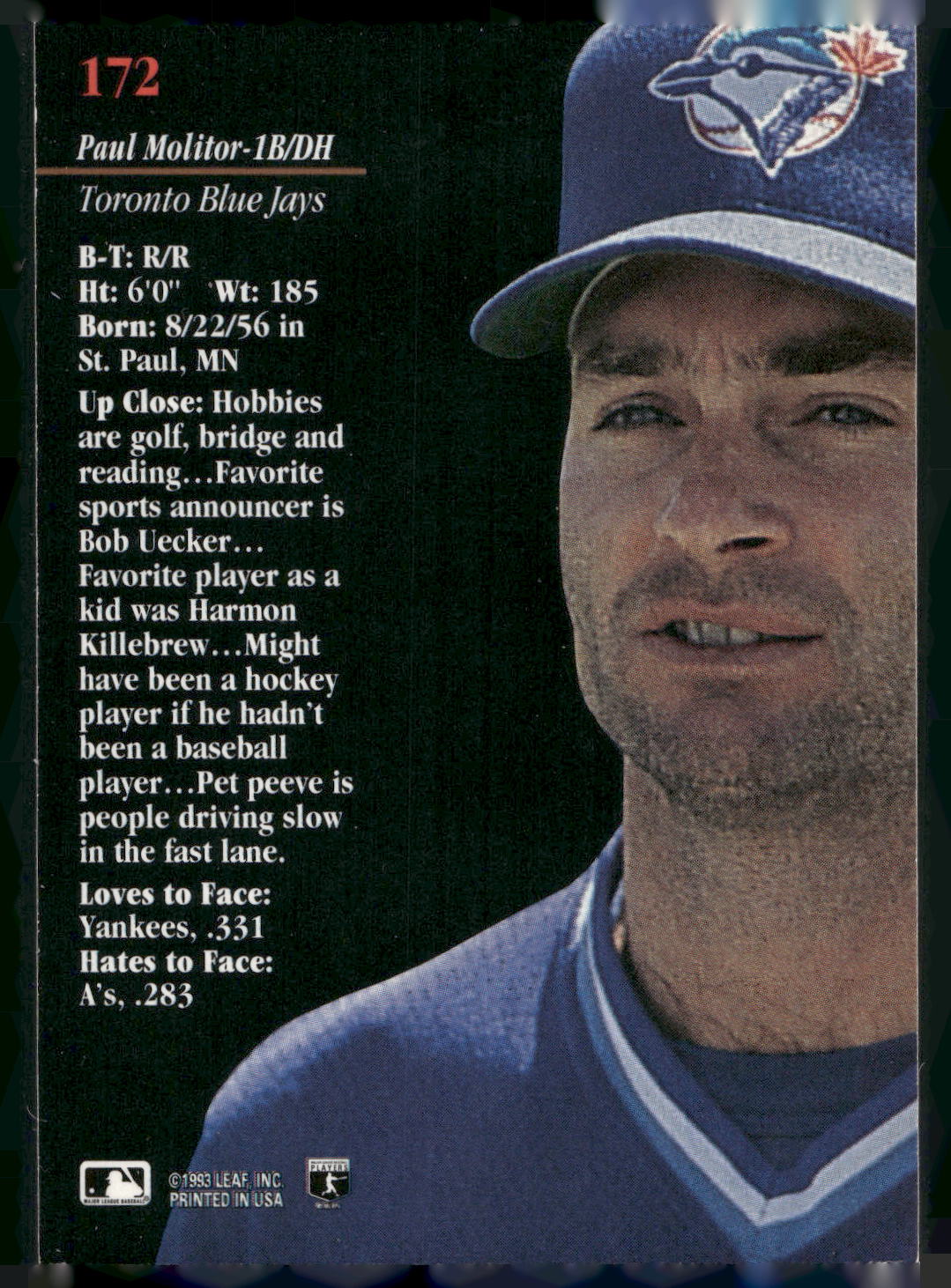 1993 Studio #172 Paul Molitor