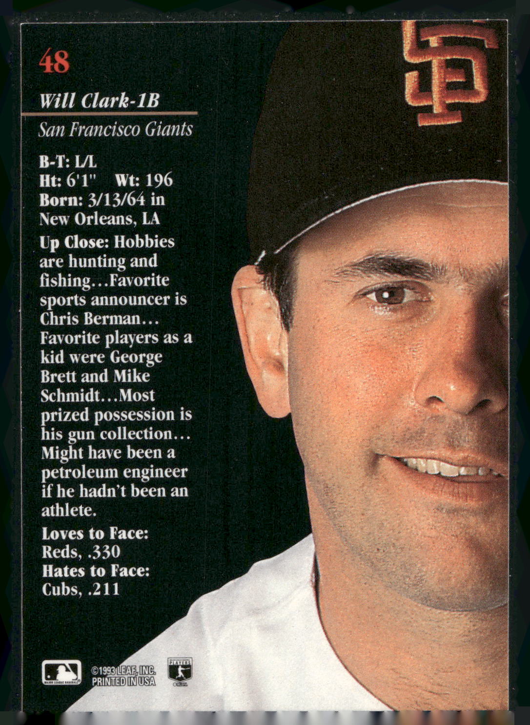 1993 Studio #48 Will Clark