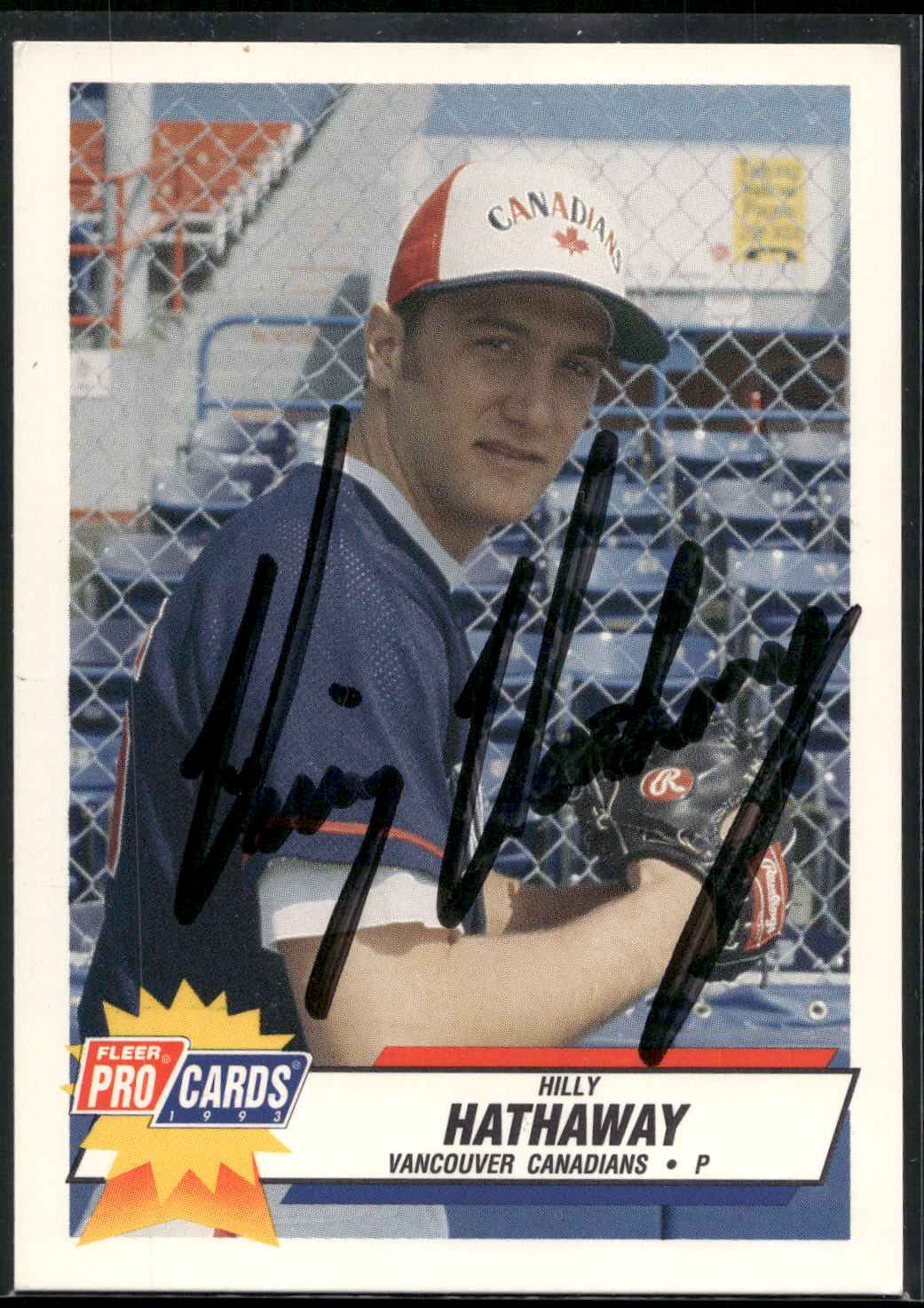 1993 Fleer ProCards #2590 Hilly Hathaway