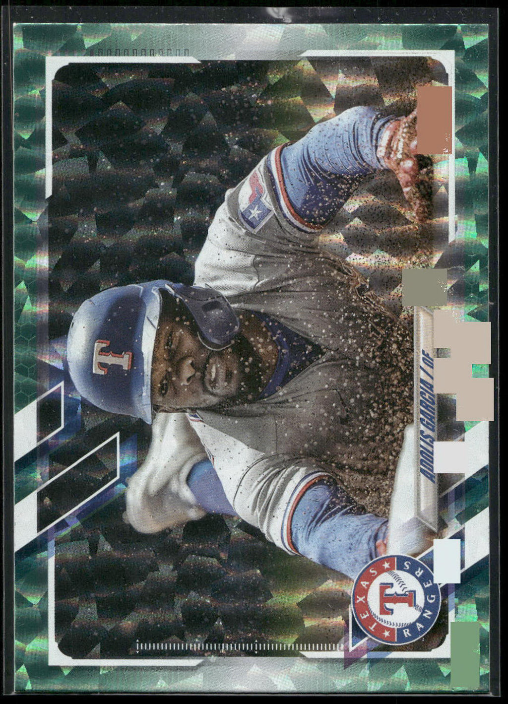 2021 Topps Update #US304 Adolis Garcia Green Foilboard #/499
