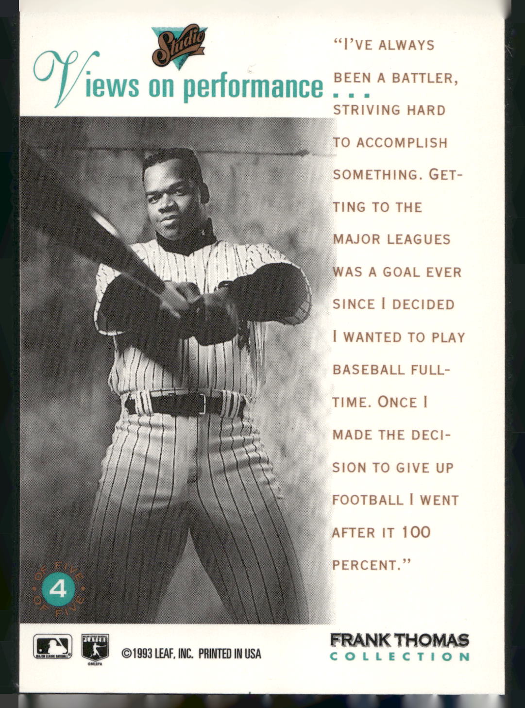 1993 Studio #4 Frank Thomas Frank Thomas
