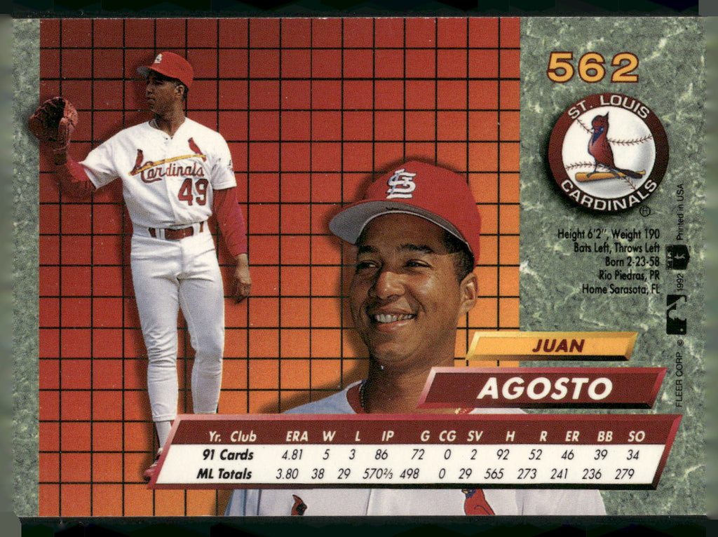 1992 Ultra #562 Juan Agosto