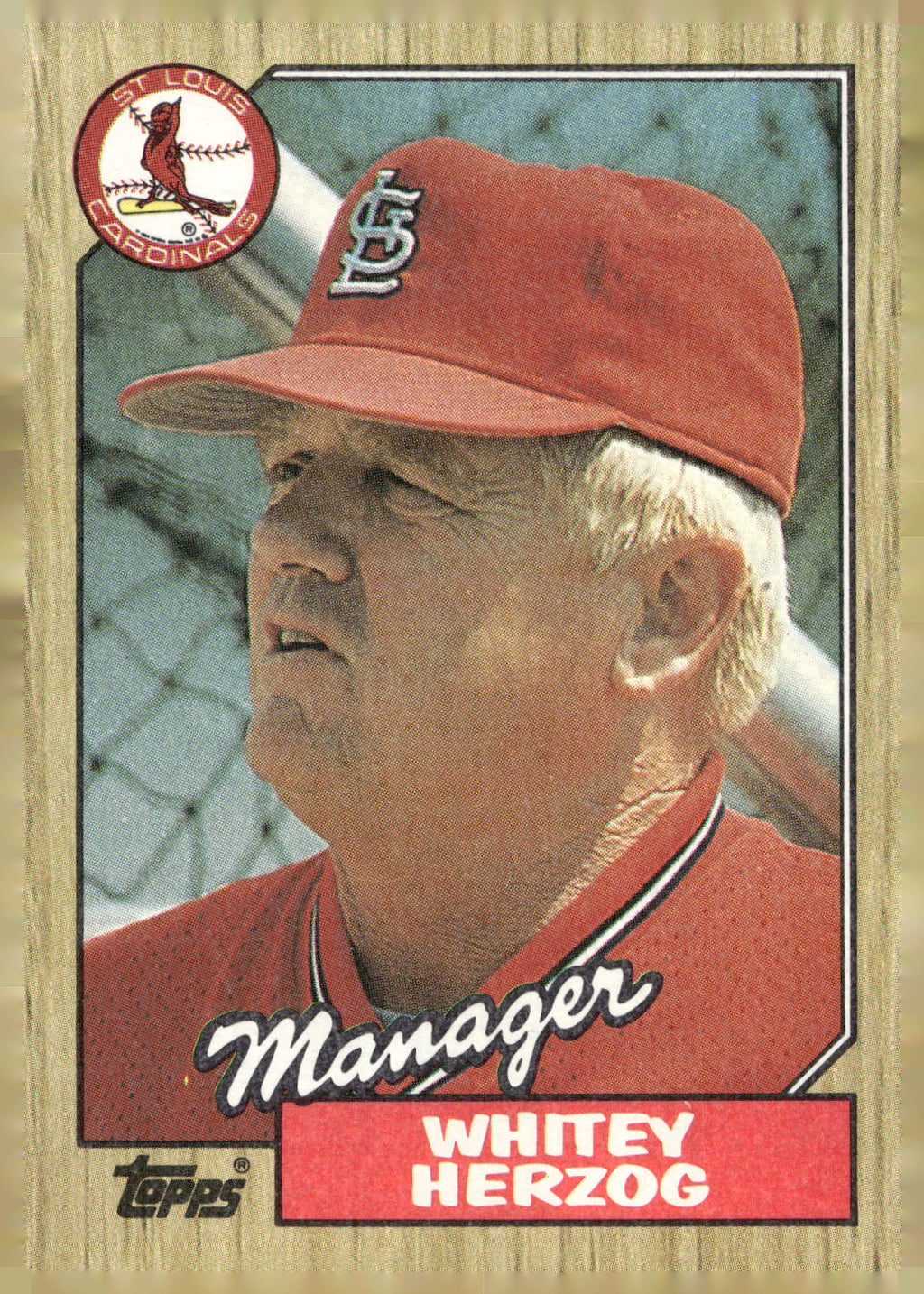 1987 Topps #243 Whitey Herzog