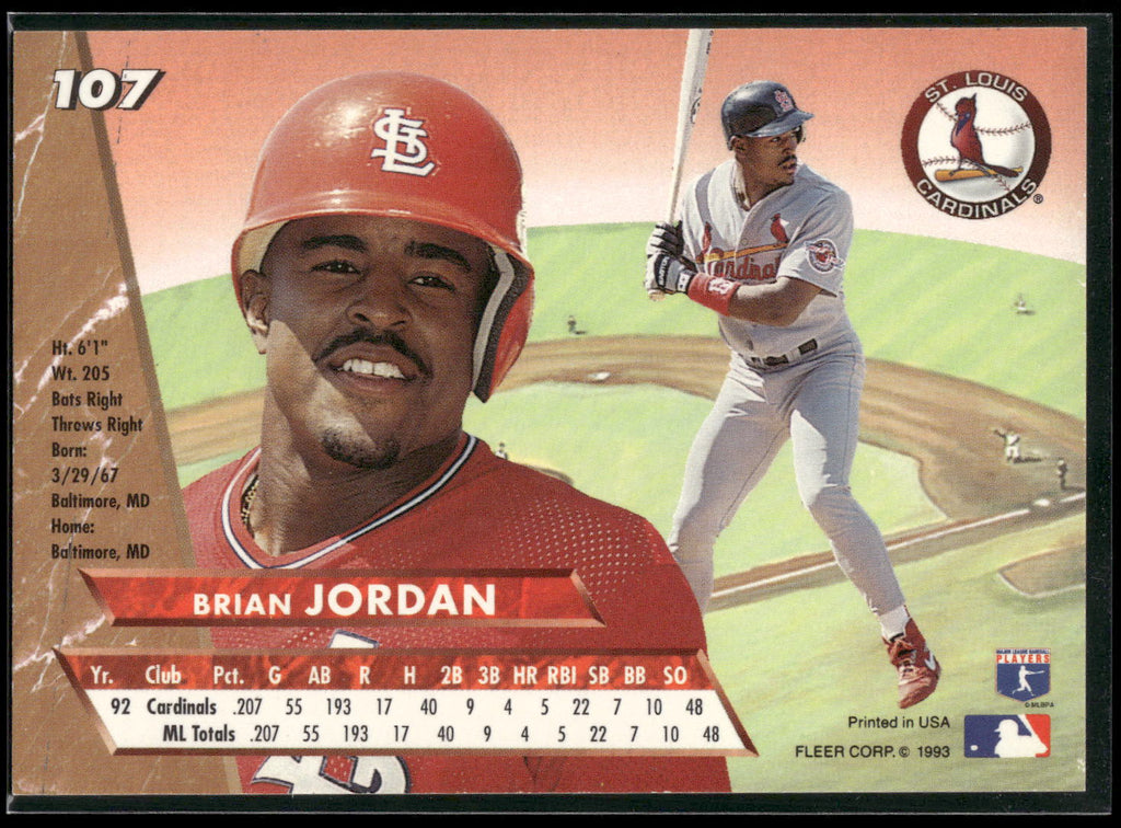 1993 Ultra #107 Brian Jordan