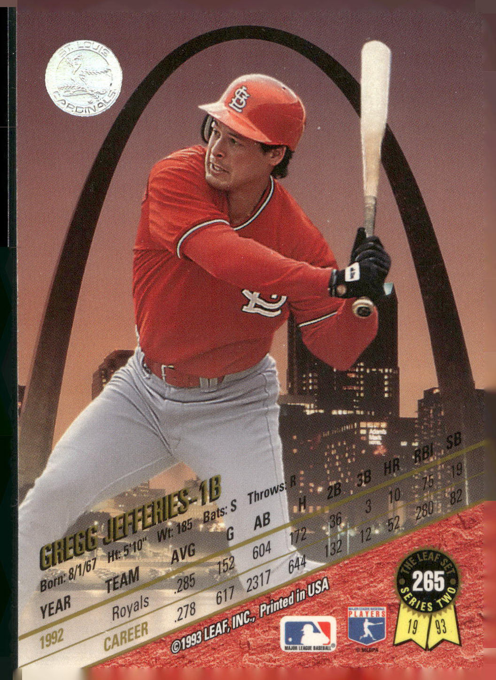 1993 Leaf #265 Gregg Jefferies