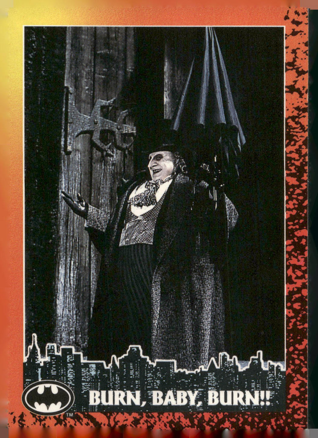 1992 Topps Batman Returns #46 Burn, Baby, Burn