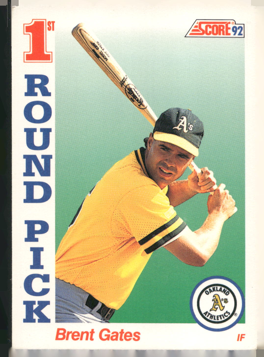 1992 Score #805 Brent Gates