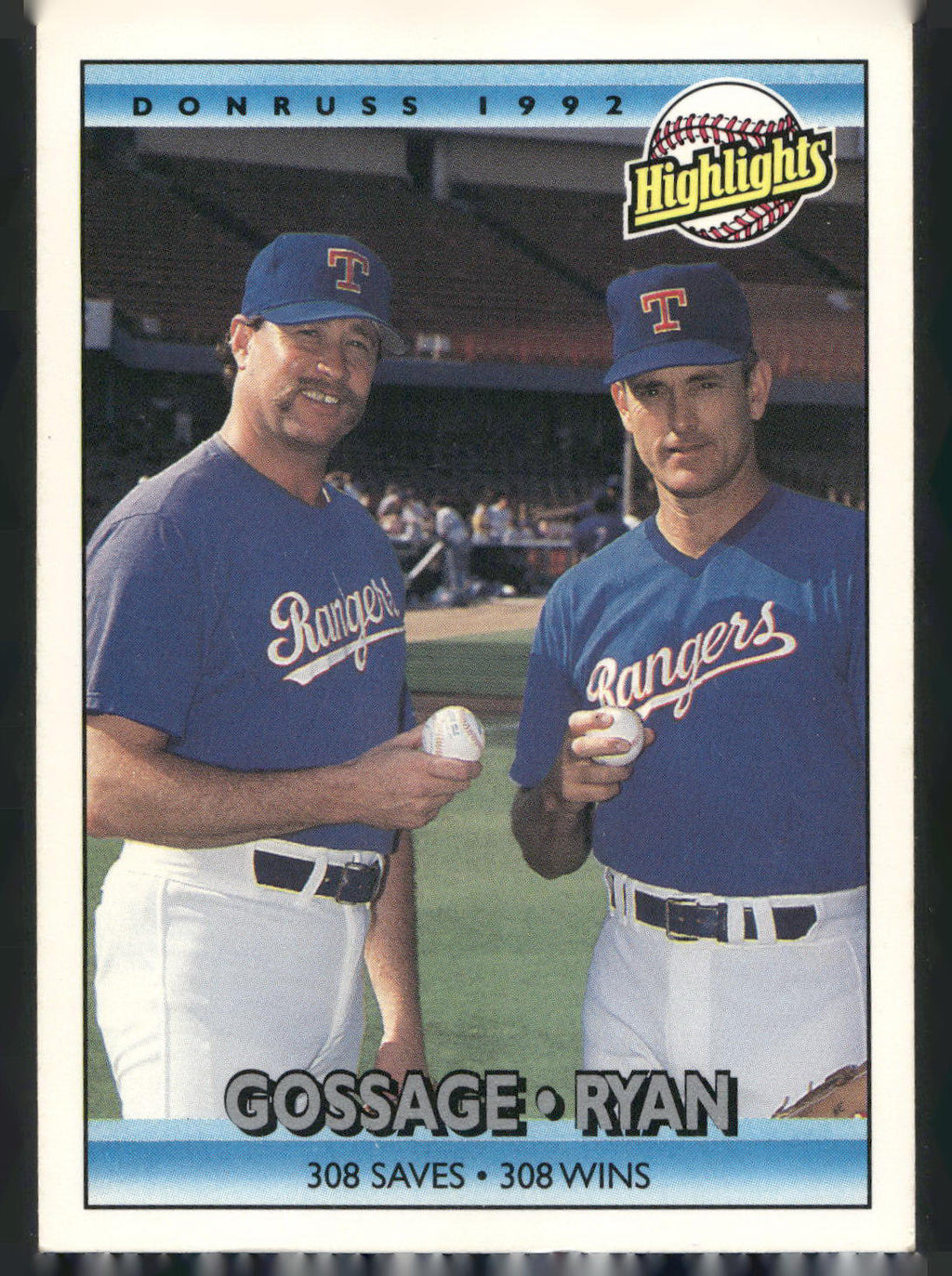 1992 Donruss #555 Rich Gossage / Nolan Ryan
