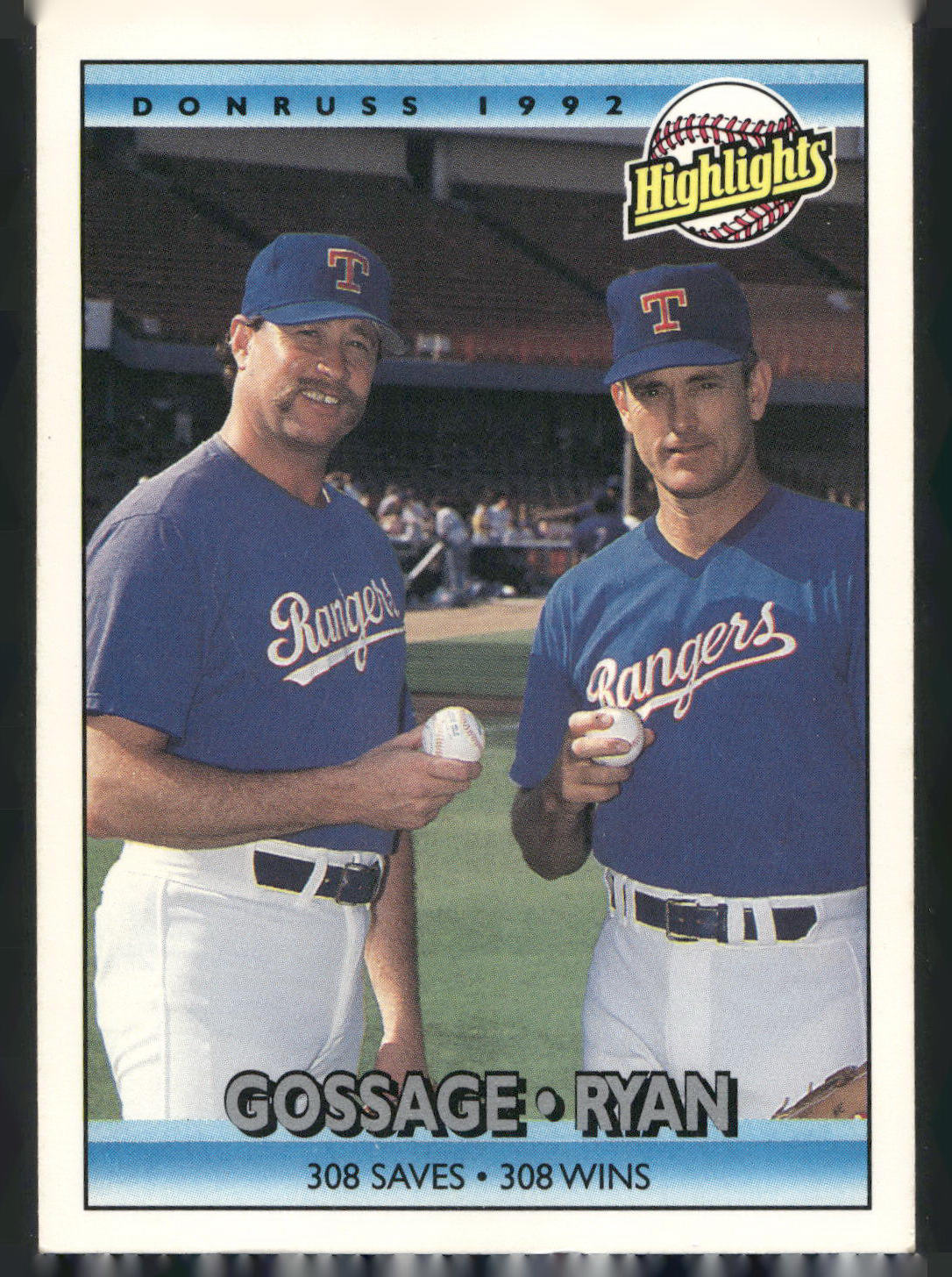 1992 Donruss #555 Rich Gossage / Nolan Ryan
