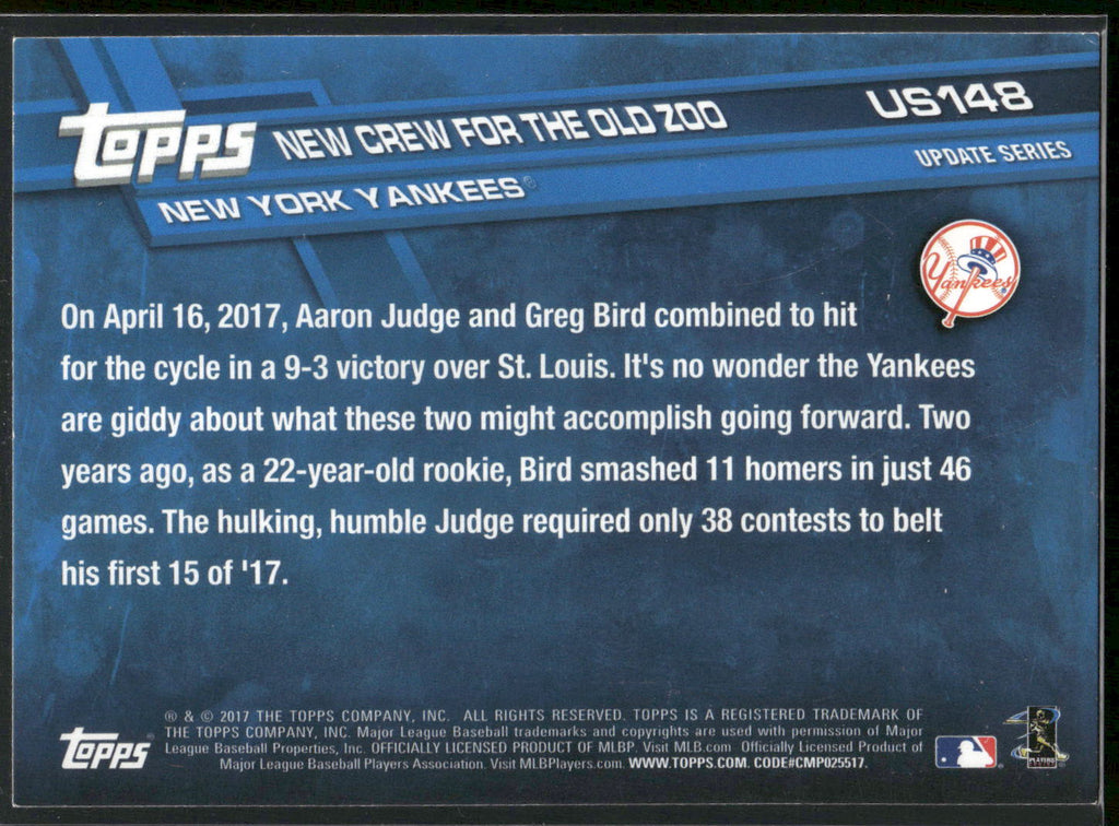 2017 Topps Update #US148 The Next Dynasty