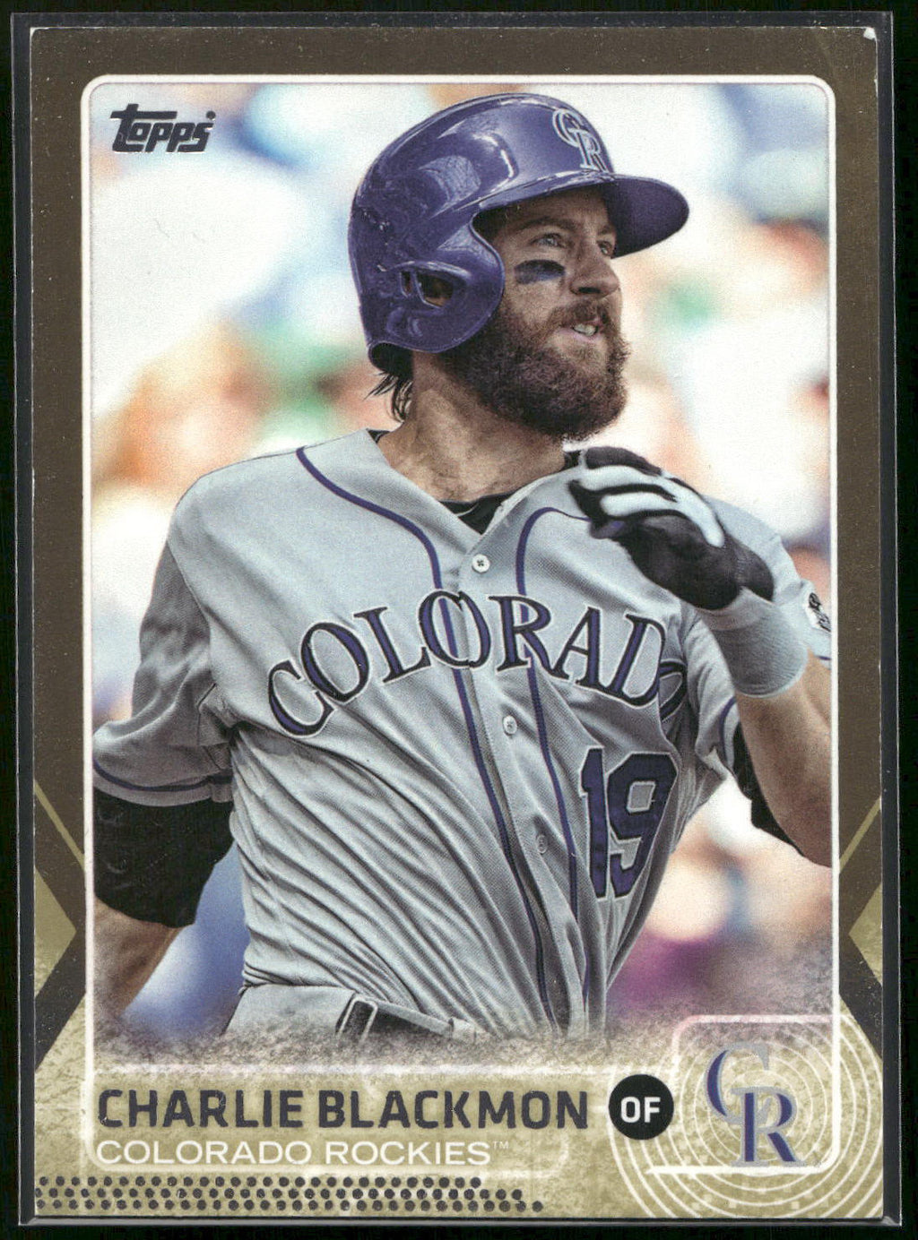 2015 Topps #34 Charlie Blackmon Gold #/2015