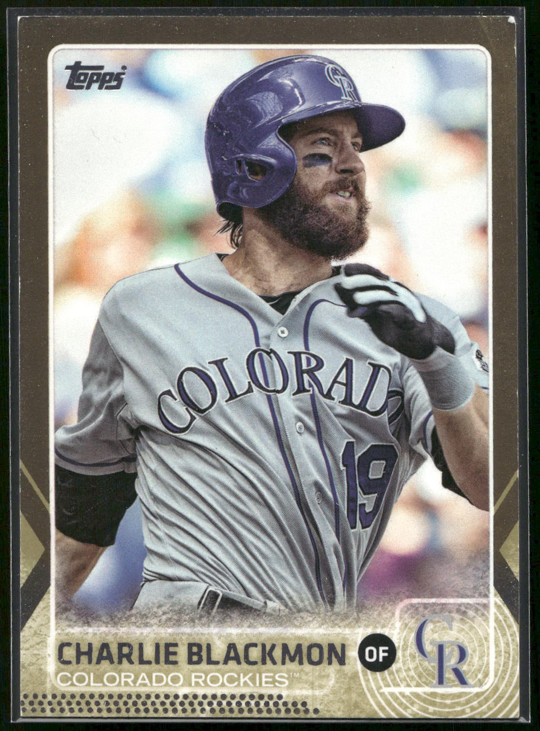 2015 Topps #34 Charlie Blackmon Gold #/2015