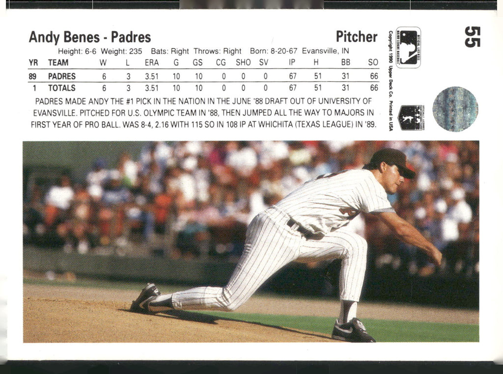 1990 Upper Deck #55 Andy Benes