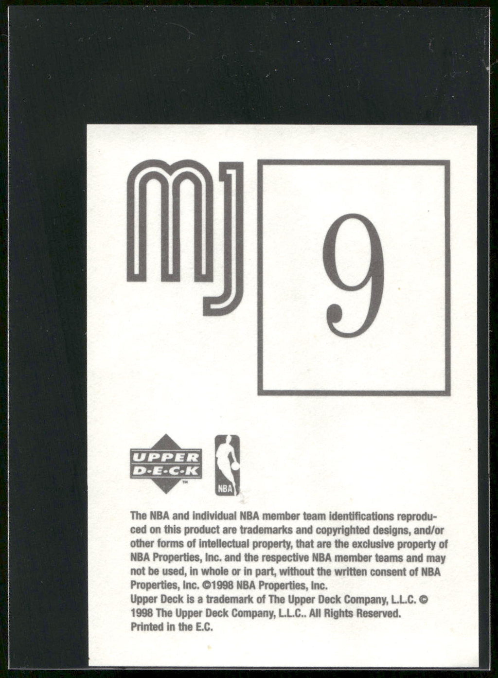 1998 Upper Deck Michael Jordan Stickers #9 Michael Jordan