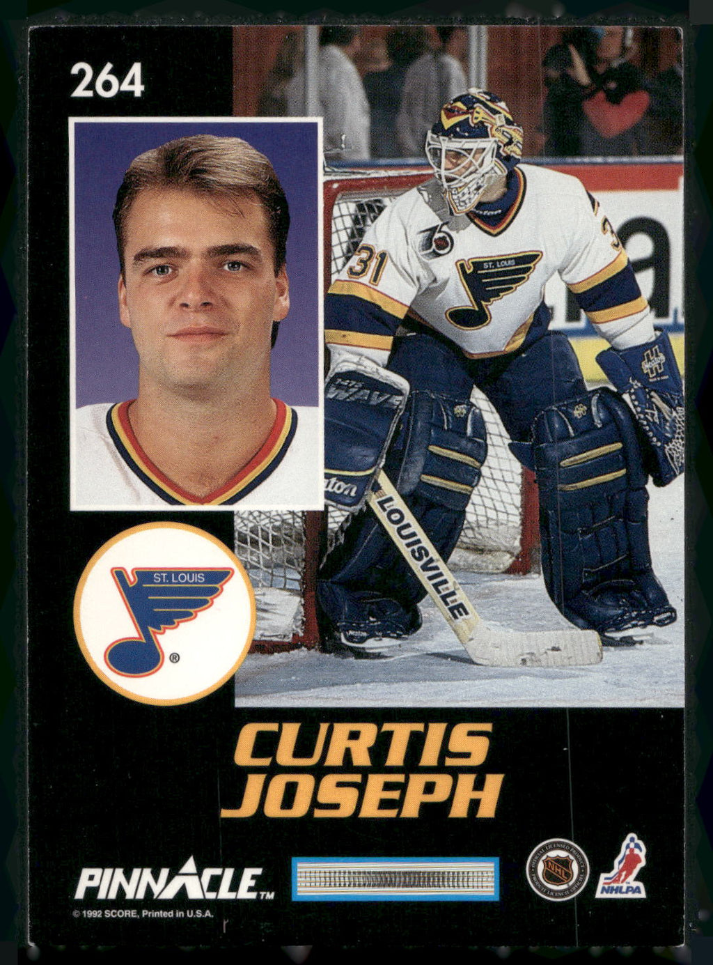 1992-93 Pinnacle Canadian #264 Curtis Joseph