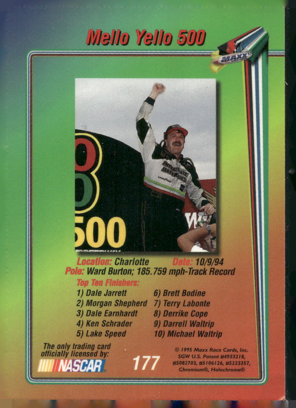 1995 Maxx Premier Plus #177 Charlotte