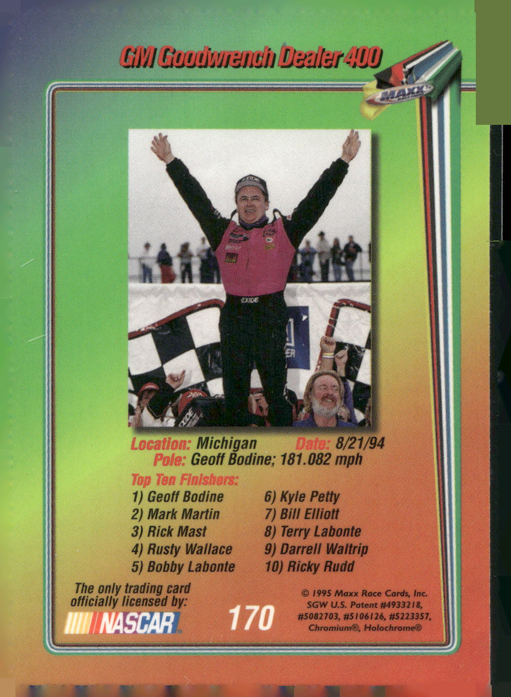 1995 Maxx Premier Plus #170 Michigan
