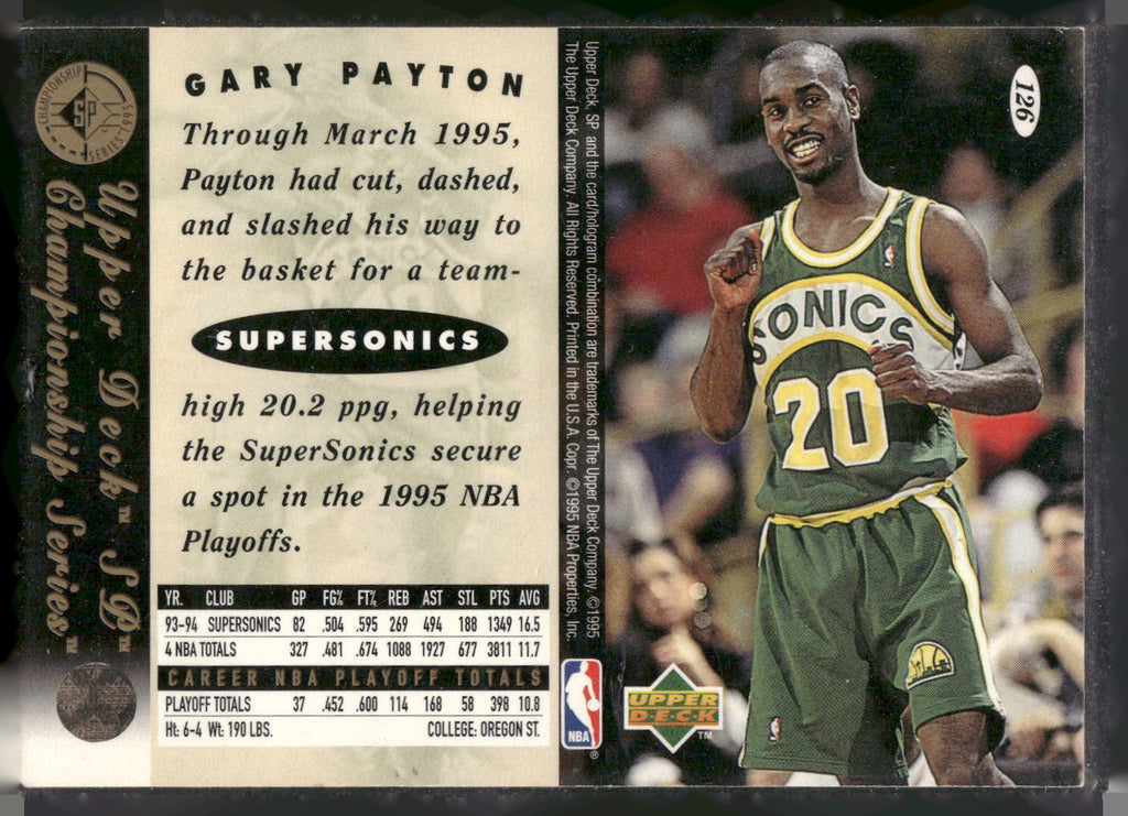 1994-95 SP Championship #126 Gary Payton