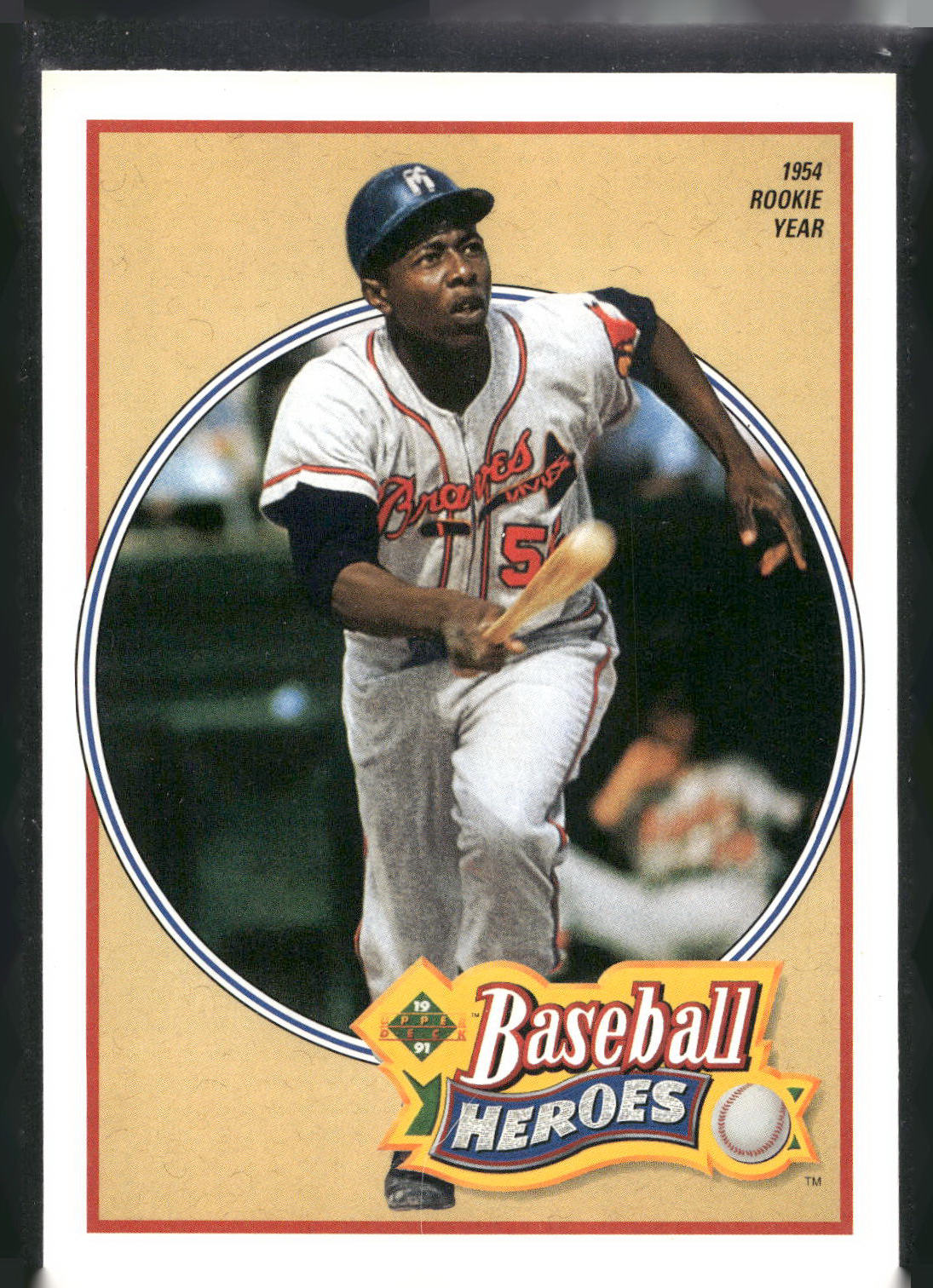 1991 Upper Deck #19 Hank Aaron Baseball Heroes: Hank Aaron
