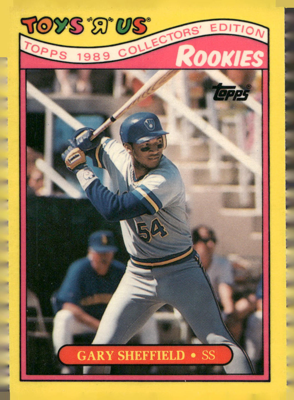 1989 Topps Toys "R" Us Rookies #28 Gary Sheffield