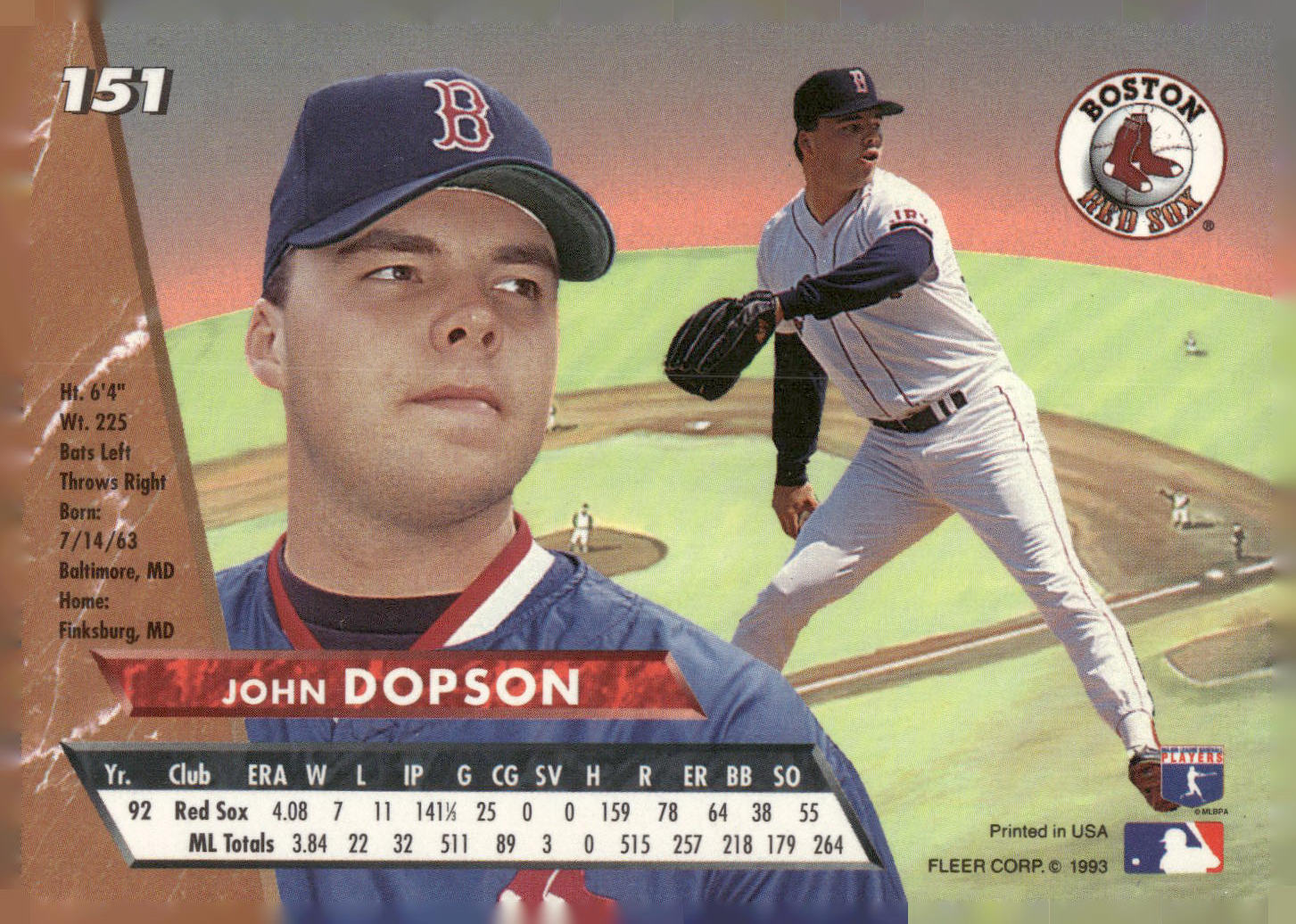 1993 Ultra #151 John Dopson