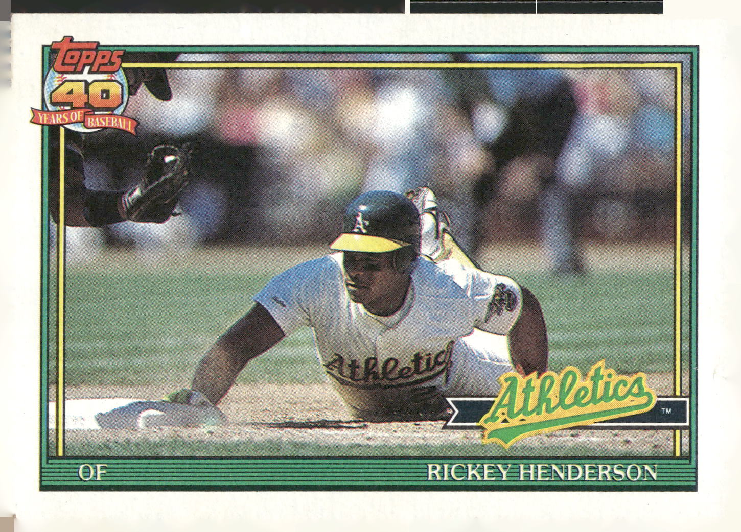 1991 Topps #670 Rickey Henderson
